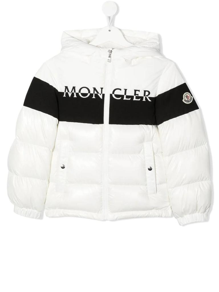 Moncler Kids White Laotari Puffer Jacket商品第1张图片规格展示