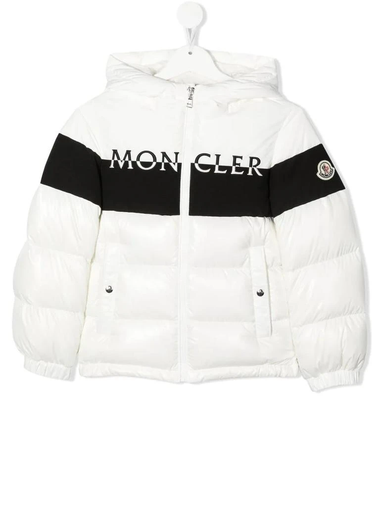 商品Moncler|Moncler Kids White Laotari Puffer Jacket,价格¥2610,第1张图片