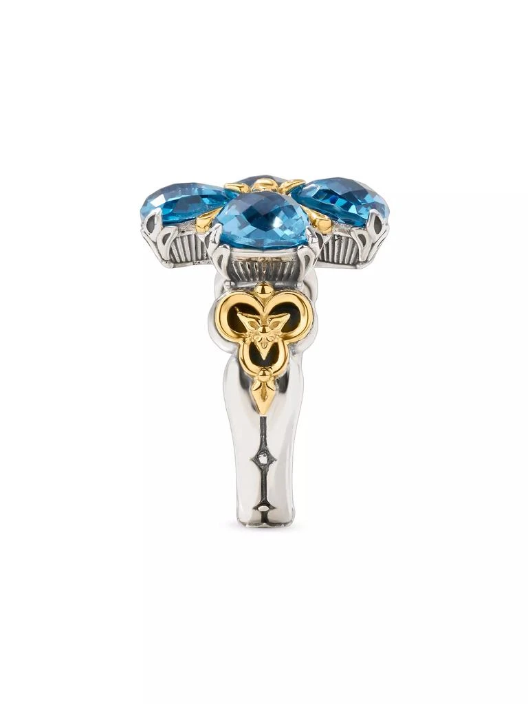 商品Konstantino|Anthos Prism Silver, 18K Gold & Blue Spinel Ring,价格¥5923,第2张图片详细描述