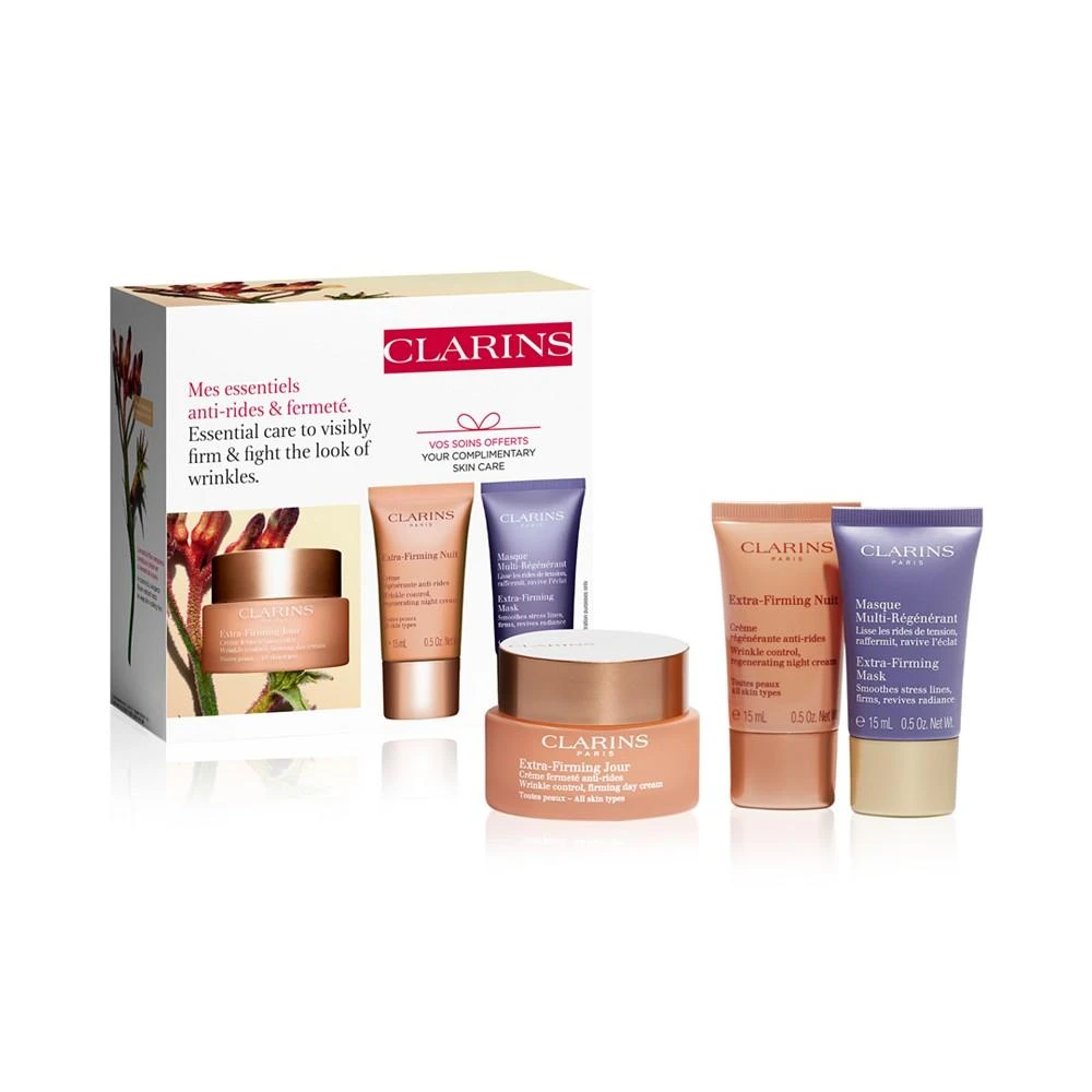 商品Clarins|3-Pc. Extra-Firming & Smoothing Skincare Starter Set,价格¥711,第1张图片