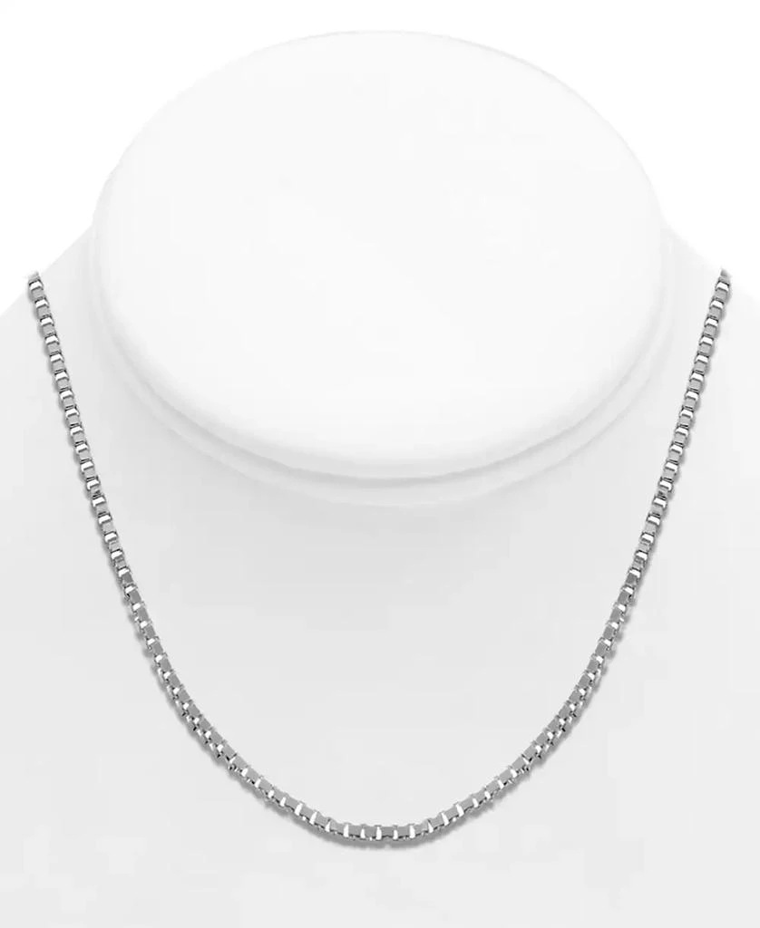 商品Essentials|Silver Plated Box Link 18" Chain Necklace,价格¥57,第4张图片详细描述