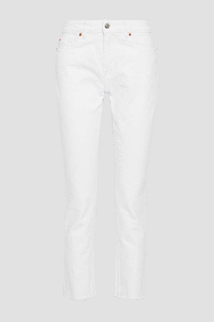 Hope frayed high-rise slim-leg jeans商品第1张图片规格展示