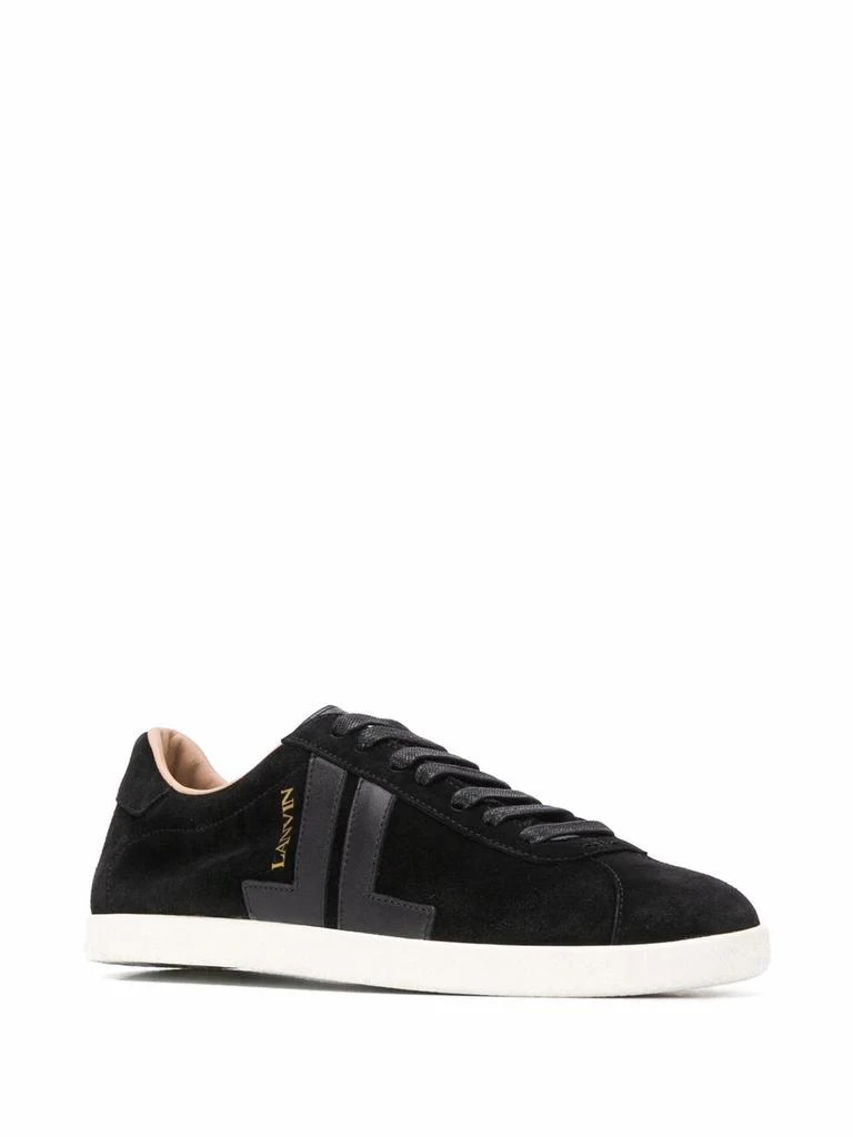 商品Lanvin|Lanvin women's black leather sneakers,价格¥3252,第2张图片详细描述