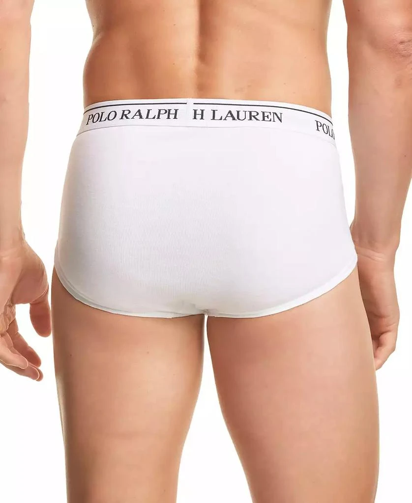 商品Ralph Lauren|Men's 4-Pack Classic-Fit Mid-Rise Briefs,价格¥370,第2张图片详细描述