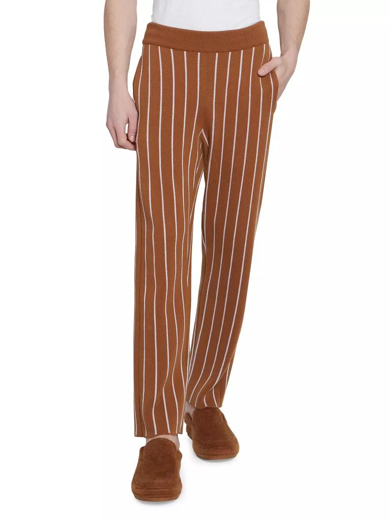 商品Zegna|ZEGNA x The Elder Statesman Striped Cashmere Joggers,价格¥8849,第3张图片详细描述