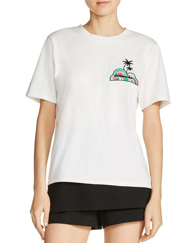 商品Maje|Touna "Dimanche" Embroidered Graphic Tee,价格¥408,第1张图片