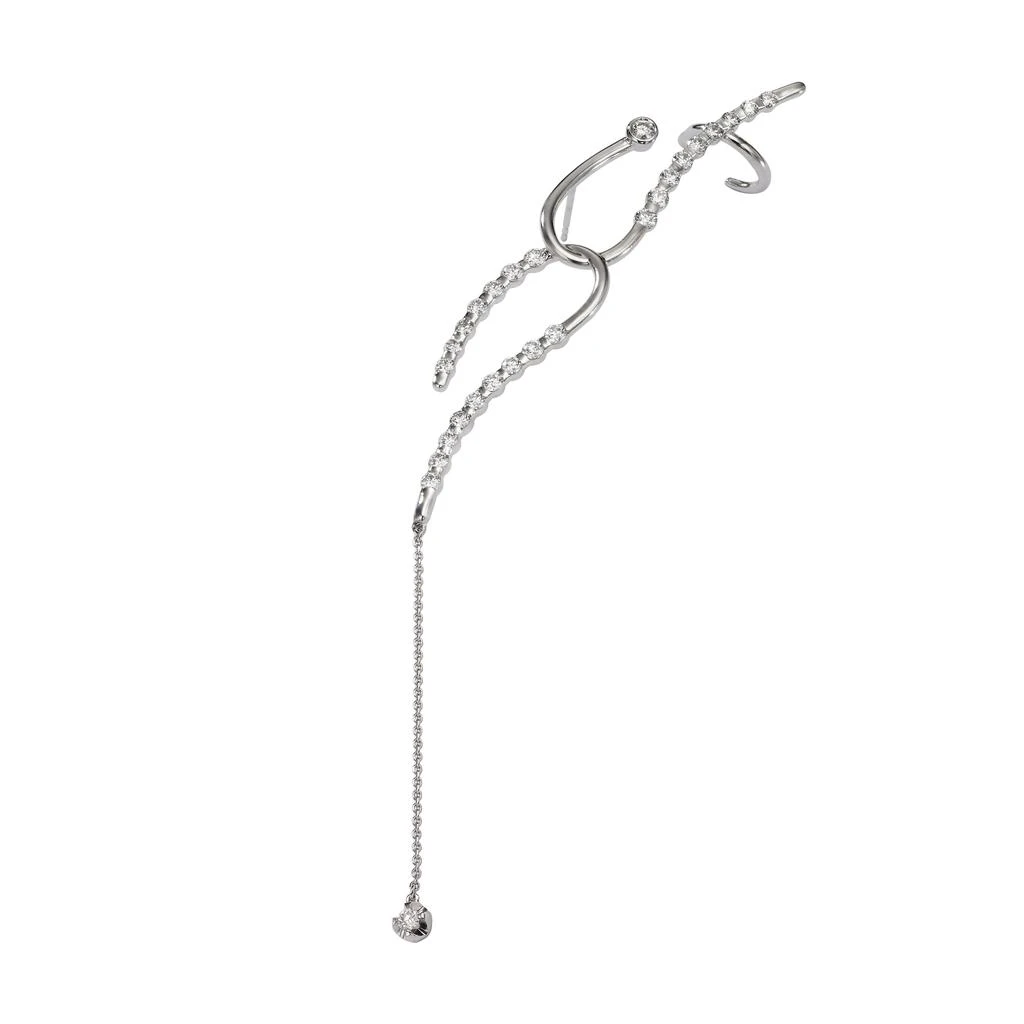 商品AME|Âme Q 18K White Gold, Lab-Grown Diamond 1.70ct. tw. Double Ear Cuff (Left),价格¥32012,第3张图片详细描述