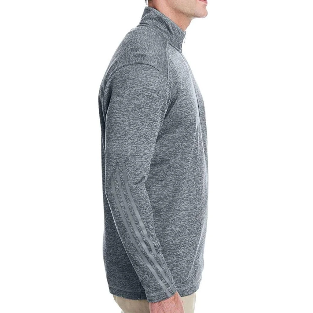 adidas Men's Brushed Terry Heathered Quarter-Zip Pullover 商品