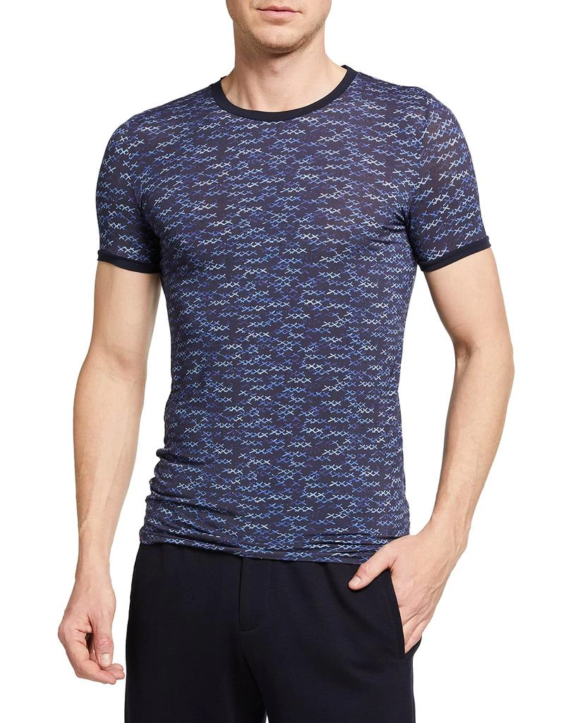 商品Zegna|Men's Triple X Round-Neck T-Shirt,价格¥302,第1张图片