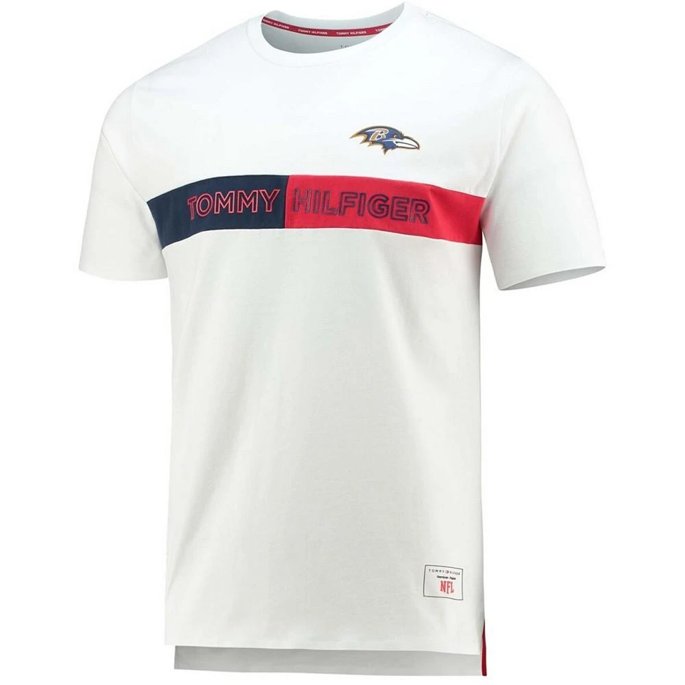 商品Tommy Hilfiger|Men's White Baltimore Ravens Core T-shirt,价格¥377,第3张图片详细描述