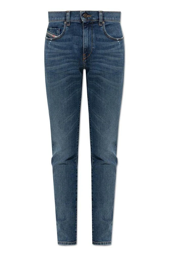 商品Diesel|Diesel 2019 D-Strukt Distressed Slim-Cut Jeans,价格¥956,第1张图片