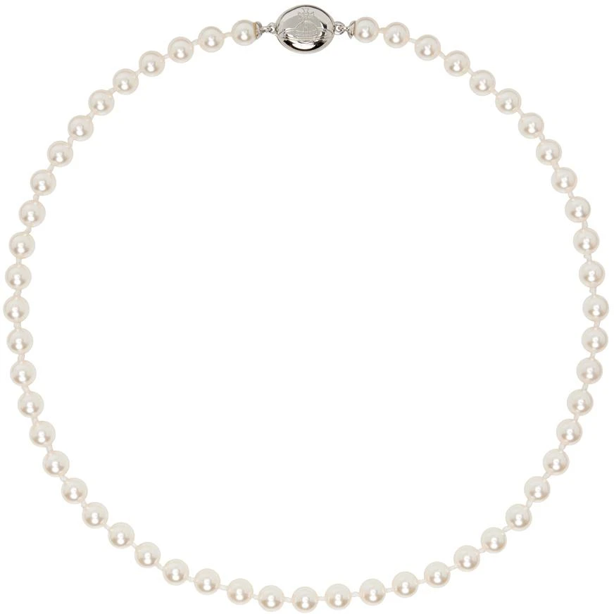 商品Vivienne Westwood|White Loelia Necklace,价格¥1897,第1张图片