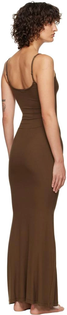 商品SKIMS|Brown Soft Lounge Long Slip Dress,价格¥698,第3张图片详细描述