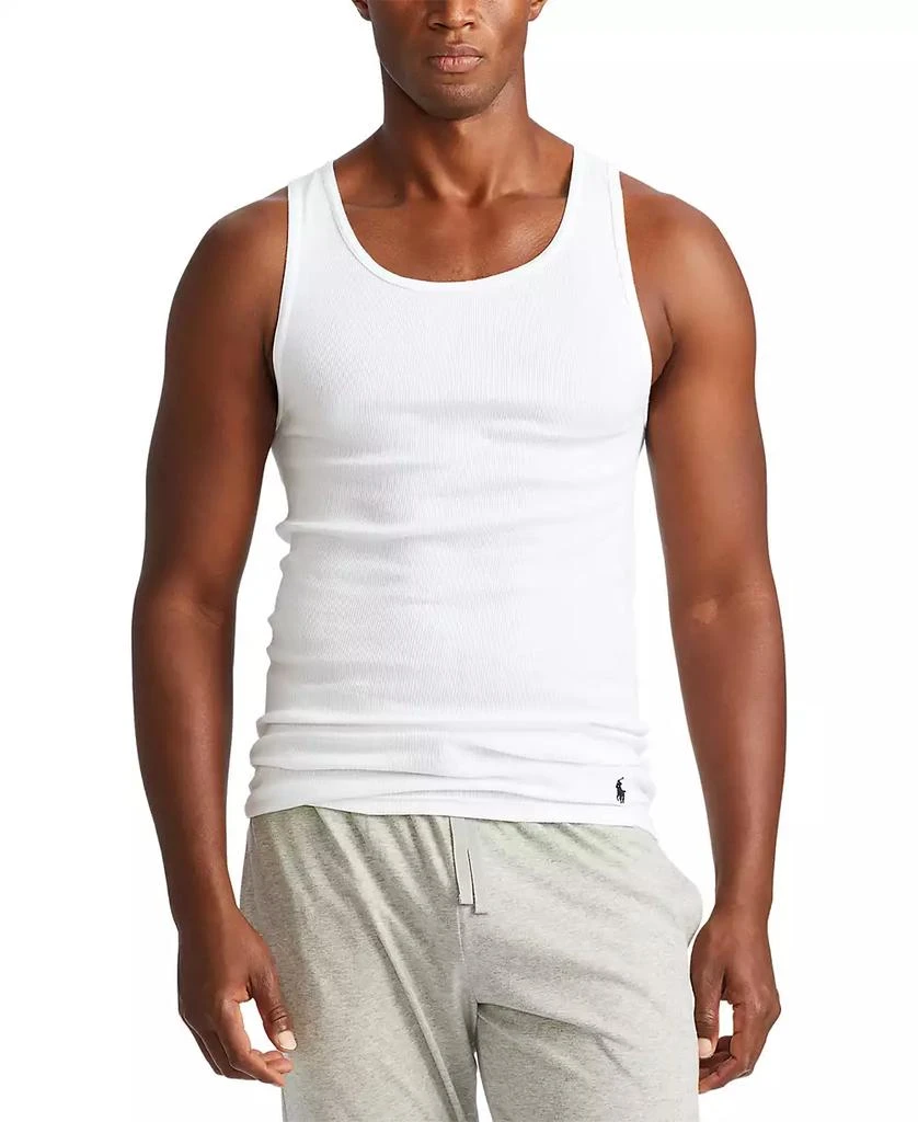 商品Ralph Lauren|Men's 3-Pack Classic-Fit Tank Tops,价格¥375,第4张图片详细描述