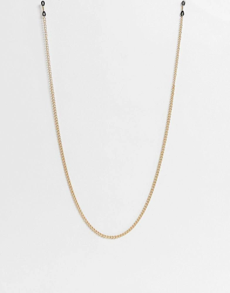 商品ASOS|ASOS DESIGN sunglasses chain in gold tone,价格¥47,第4张图片详细描述