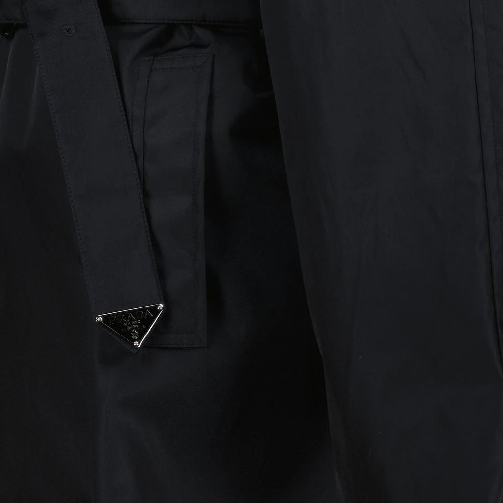 商品Prada|Prada Re-Nylon Double Breasted Belted Waist Raincoat,价格¥16243,第3张图片详细描述