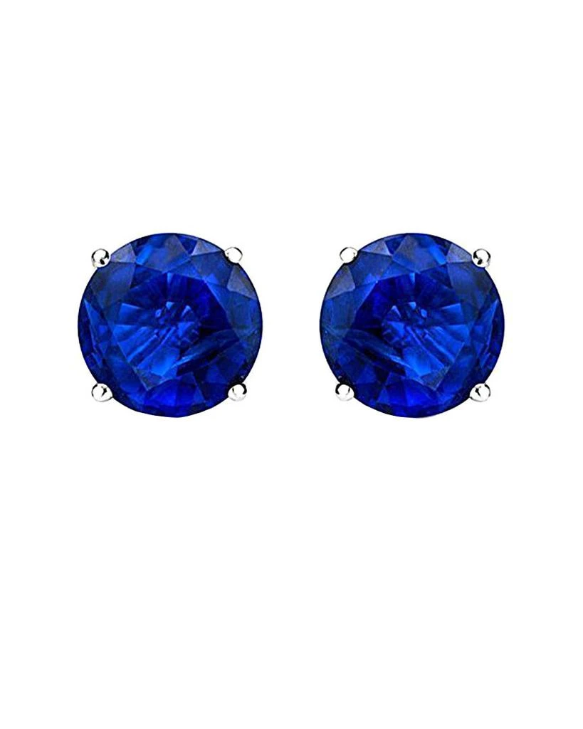 商品Diana M.|14kt white gold round sapphire stud earrings containing 0.50 cts tw,价格¥1390,第1张图片