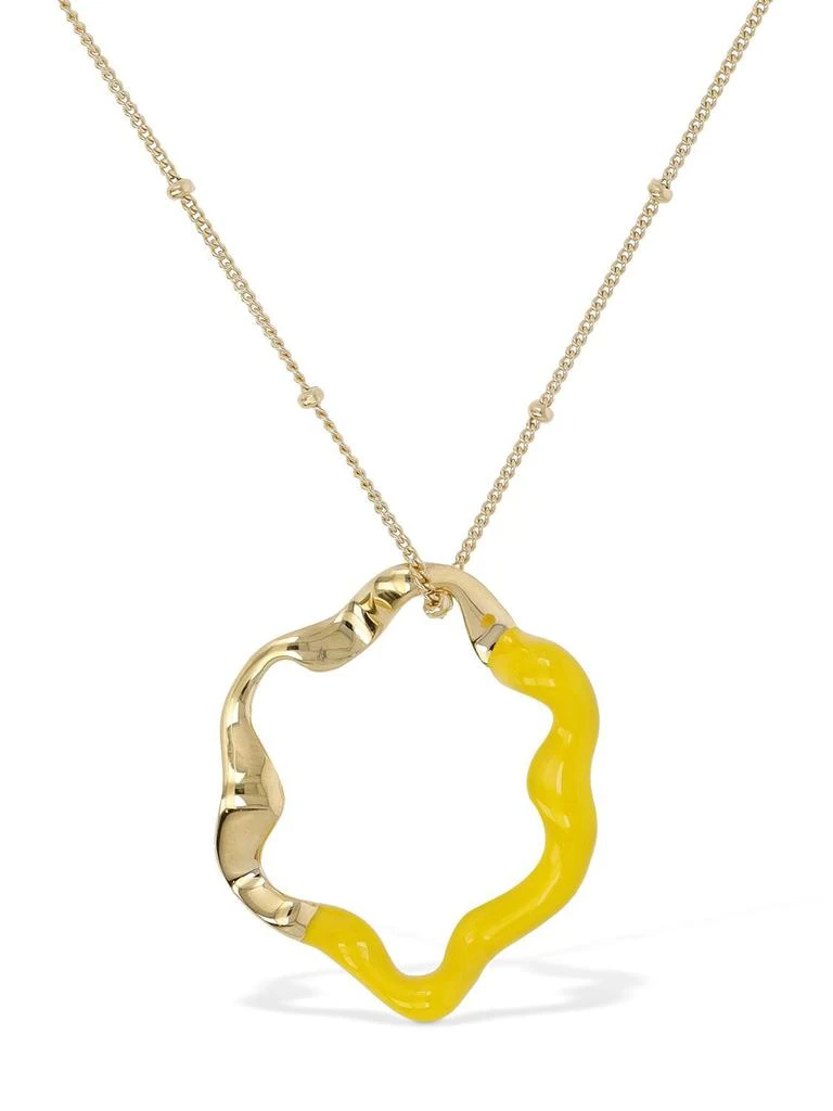 商品Missoma|Yellow Enamel Pendant Necklace,价格¥661,第1张图片