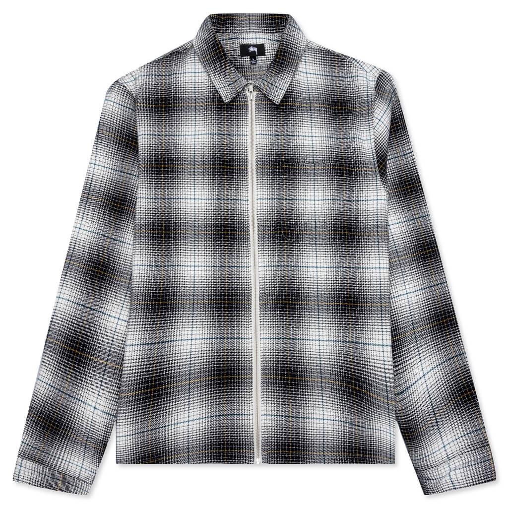 STUSSY]Stussy Paul Shadow Plaid Zip Shirt - Black 100% 棉价格¥1104