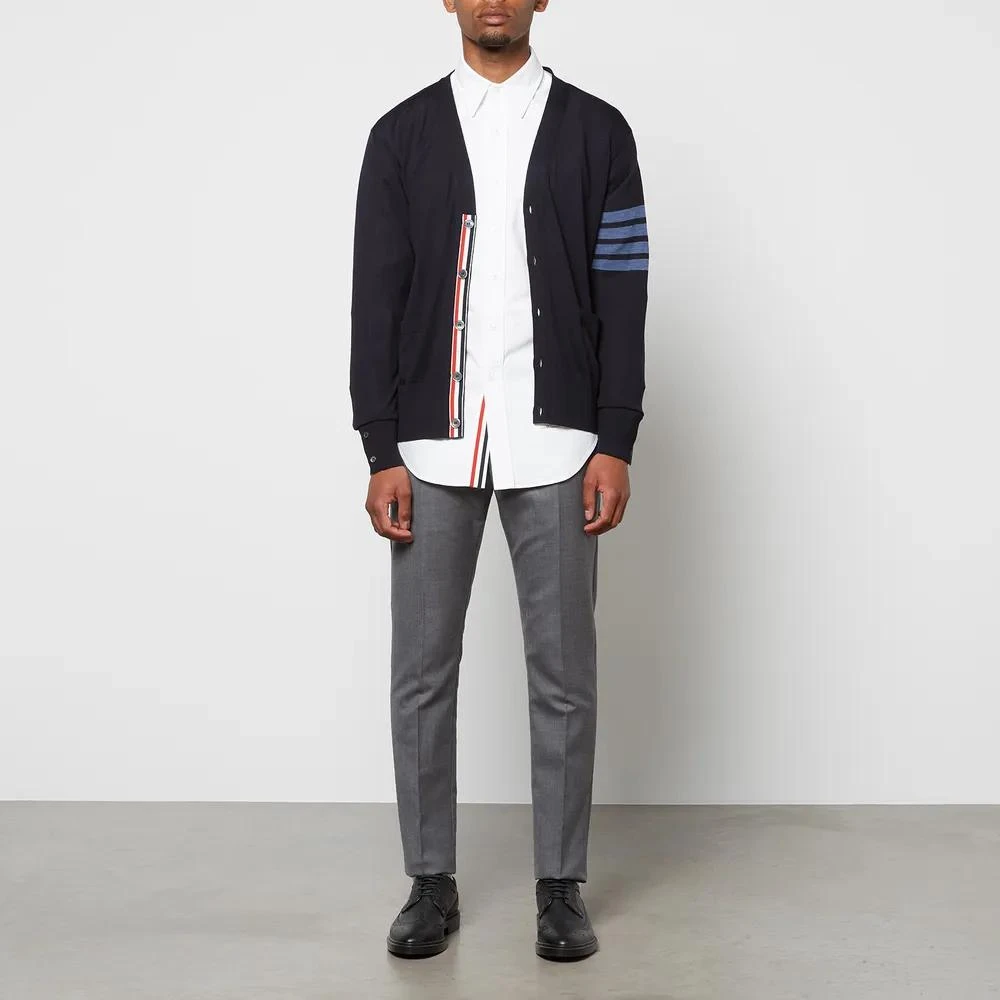 商品Thom Browne|Thom Browne Men's 4-Bar Sustainable Fine Merino Wool Cardigan,价格¥5936,第3张图片详细描述