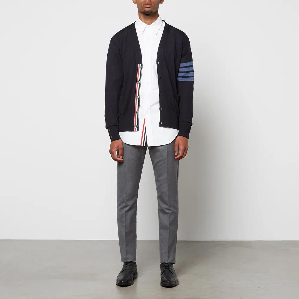 商品Thom Browne|Thom Browne Men's 4-Bar Sustainable Fine Merino Wool Cardigan,价格¥7812,第5张图片详细描述