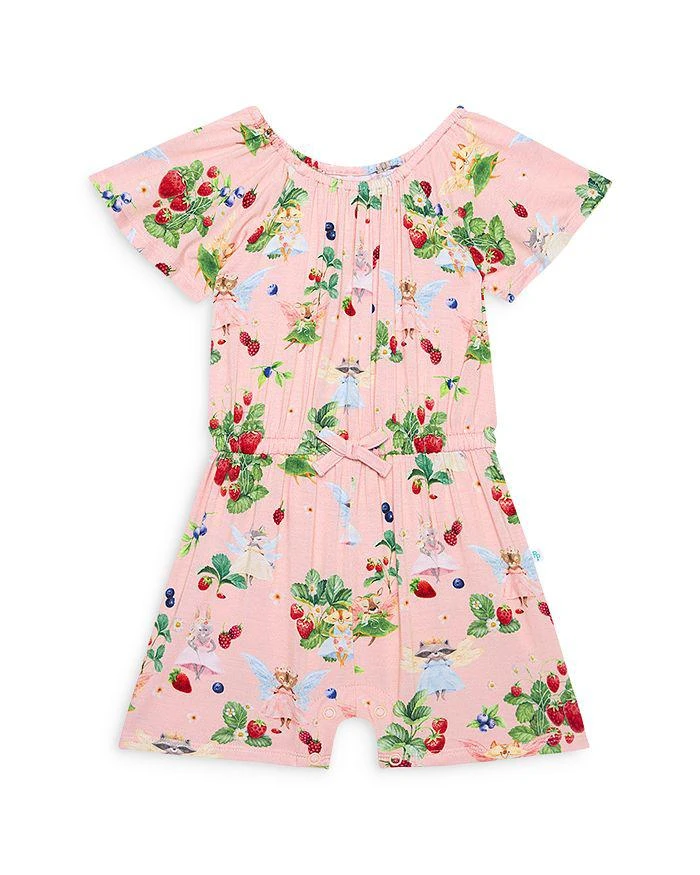 商品Posh Peanut|Girls' Annabelle Berry Print Flutter Sleeve Romper - Baby,价格¥122,第1张图片