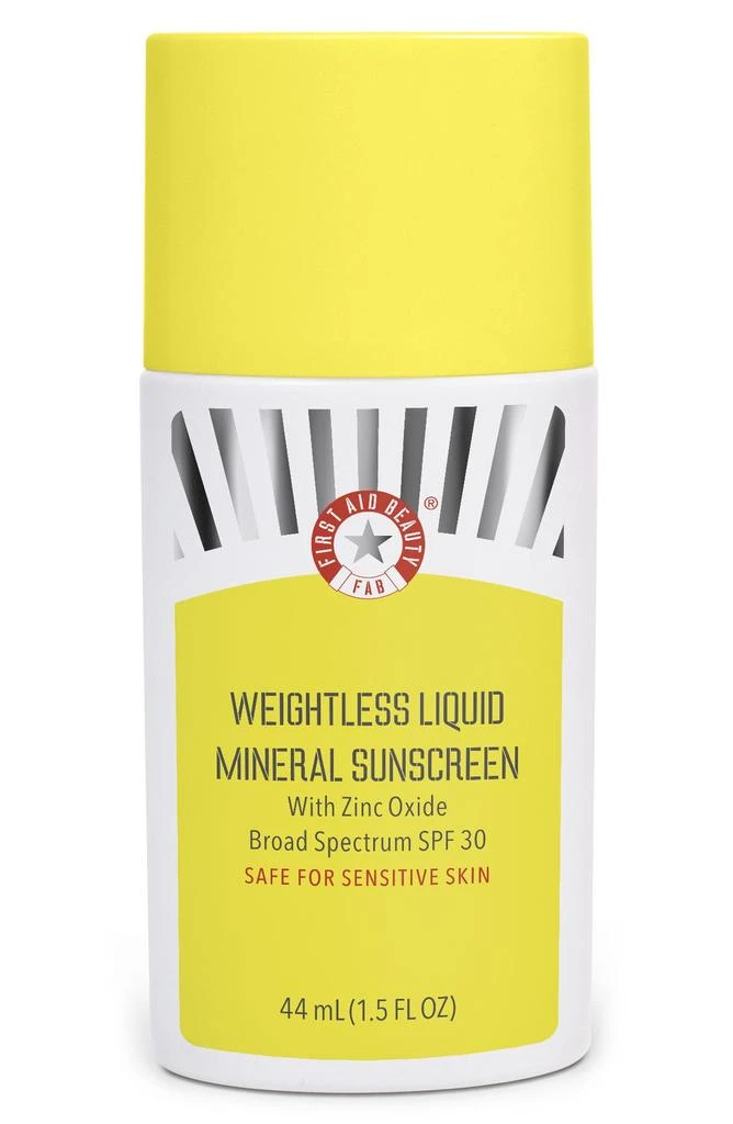 商品First Aid Beauty|Weightless Liquid Mineral Sunscreen with Zinc Oxide SPF 30,价格¥271,第1张图片