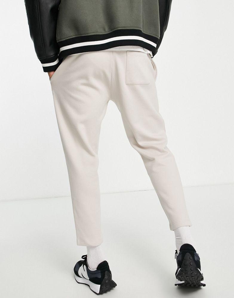 商品ASOS|ASOS DESIGN tapered jogger in smart twill with pin tuck,价格¥161,第4张图片详细描述