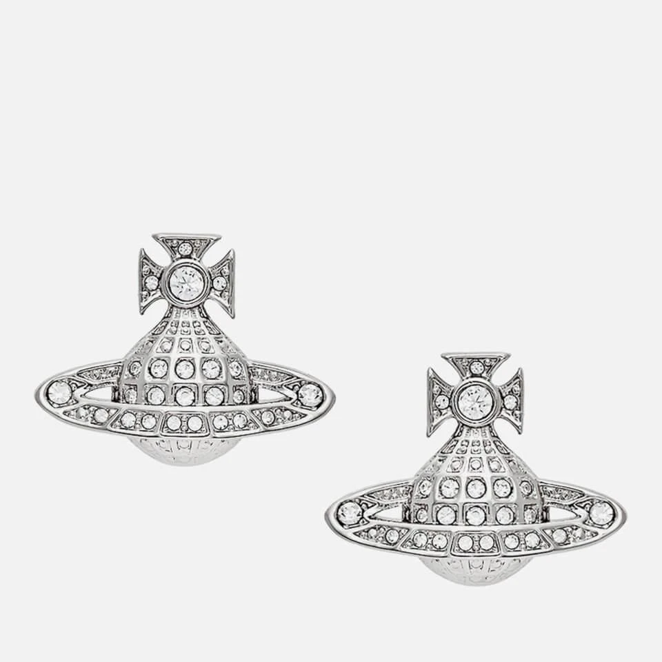 商品Vivienne Westwood|Vivienne Westwood Minnie Bas Relief Platinum-Plated Earrings,价格¥901,第1张图片