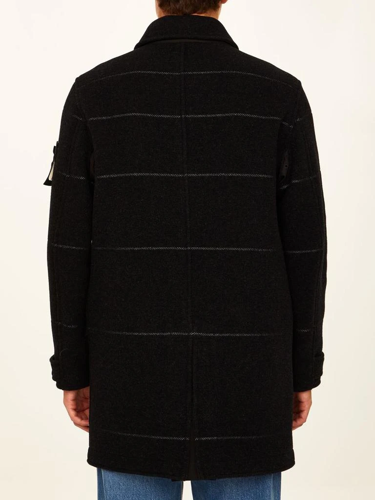 商品Stone Island|Anthracite wool coat,价格¥6041,第4张图片详细描述