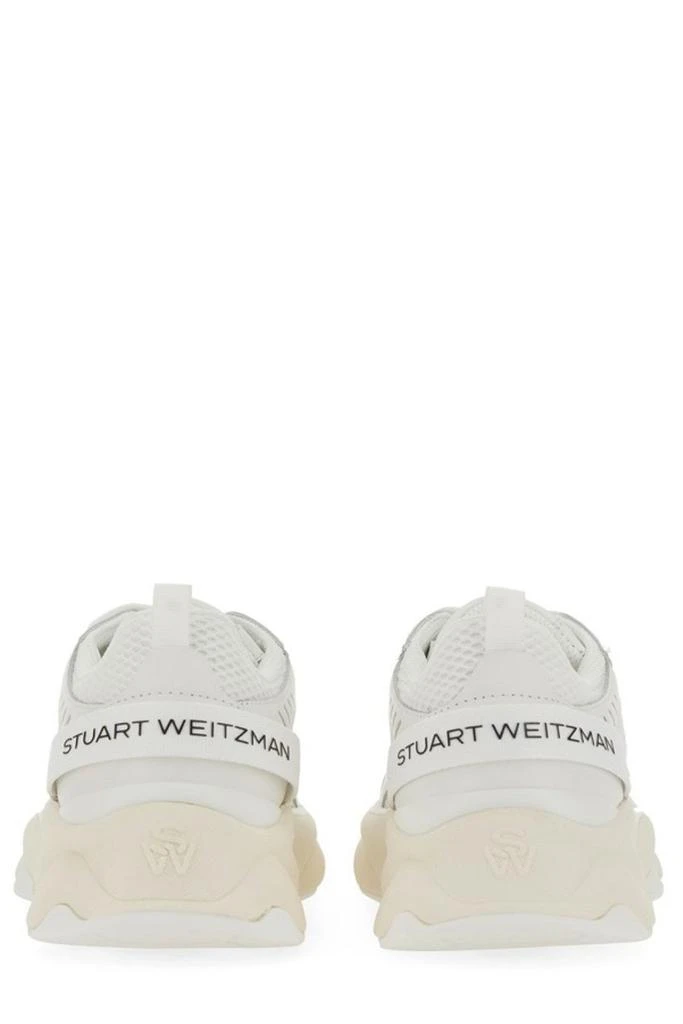 商品Stuart Weitzman|Stuart Weitzman Logo Patch Mesh Lace-Up Sneakers,价格¥1989,第4张图片详细描述