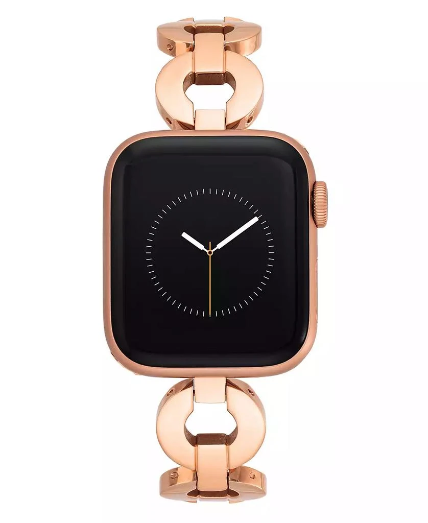 商品Anne Klein|Women's Rose Gold-Tone Alloy Metal Round Link Bracelet designed for Apple Watch® 42mm (Series 10) & 38/40/41mm,价格¥460,第1张图片