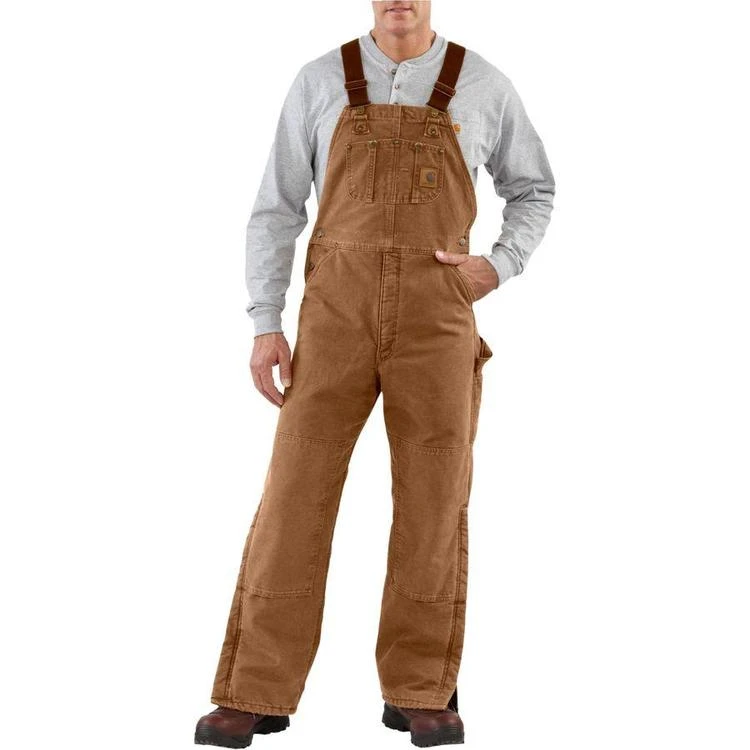 商品Carhartt|Quilt-Lined Sandstone Bib Overall Pant - Men's,价格¥744,第2张图片详细描述