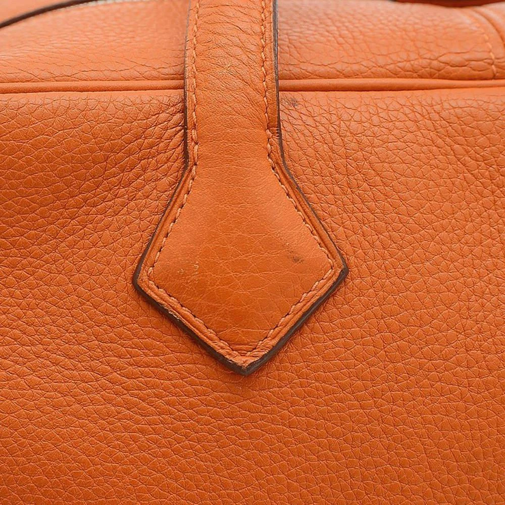 Hermes Victoria Elan 38 Taurillon Clemence Orange K Engraved Handbag 商品