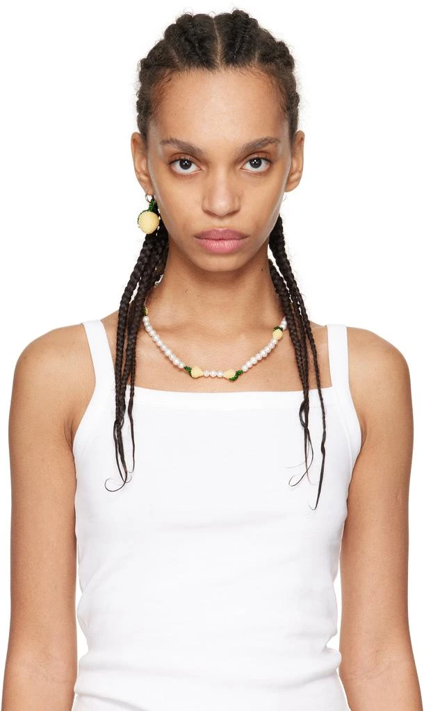 商品Pura Utz|White Pearl Multi Lemon Necklace,价格¥2058,第2张图片详细描述