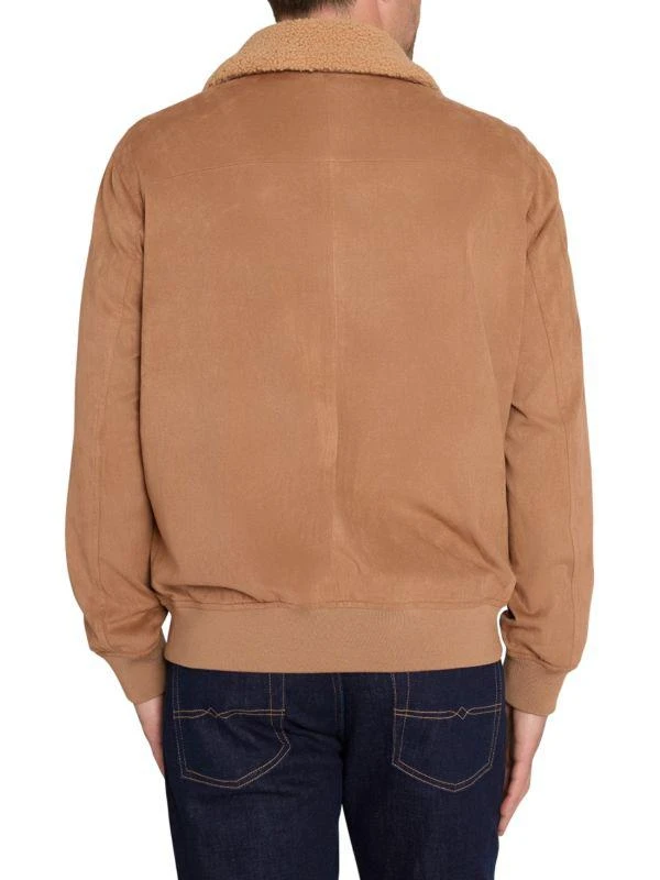 商品Sam Edelman|Faux Shearling Trim Goat Suede Bomber Jacket,价格¥709,第2张图片详细描述