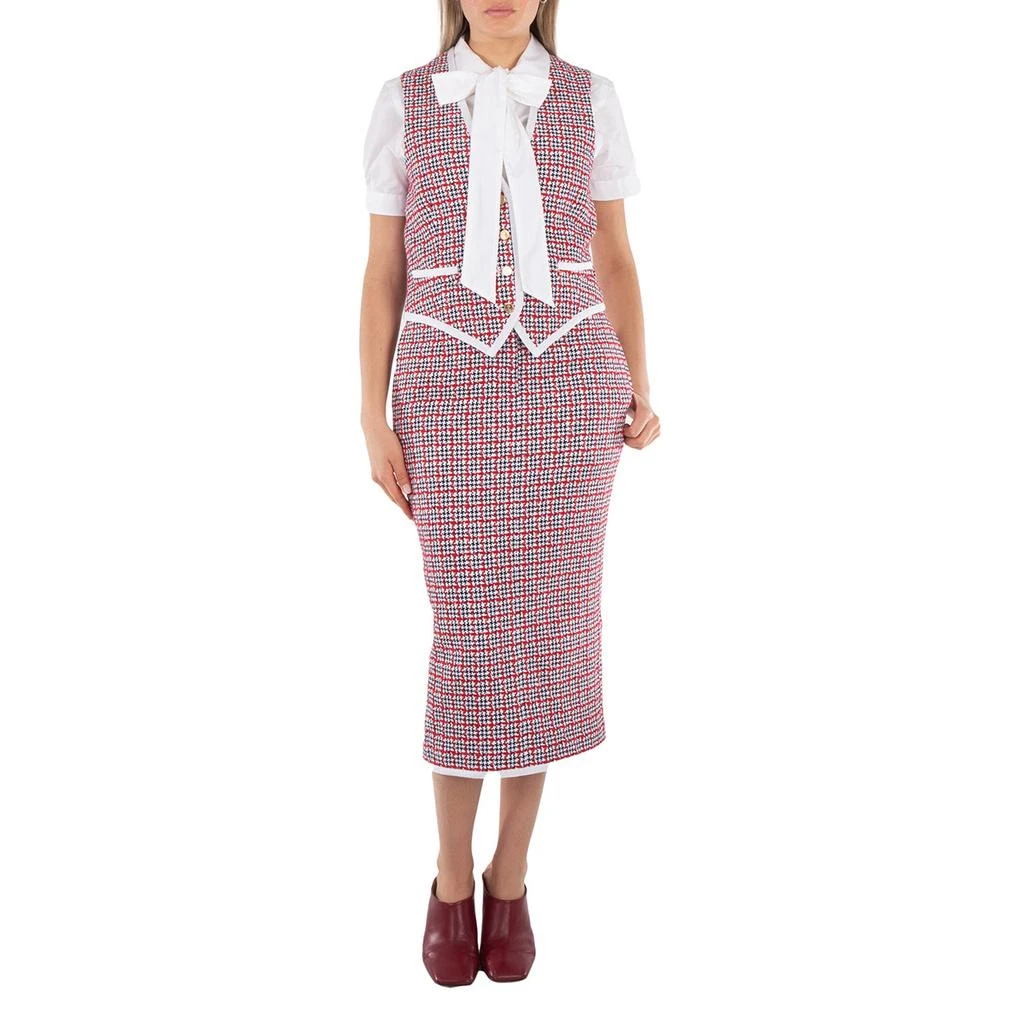 商品Thom Browne|Ladies Check Summer Tweed Midi Vest Pencil Dress, Brand Size 40 (US Size 4),价格¥12008,第1张图片