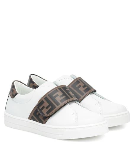 商品Fendi|Logo leather sneakers,价格¥1589,第1张图片