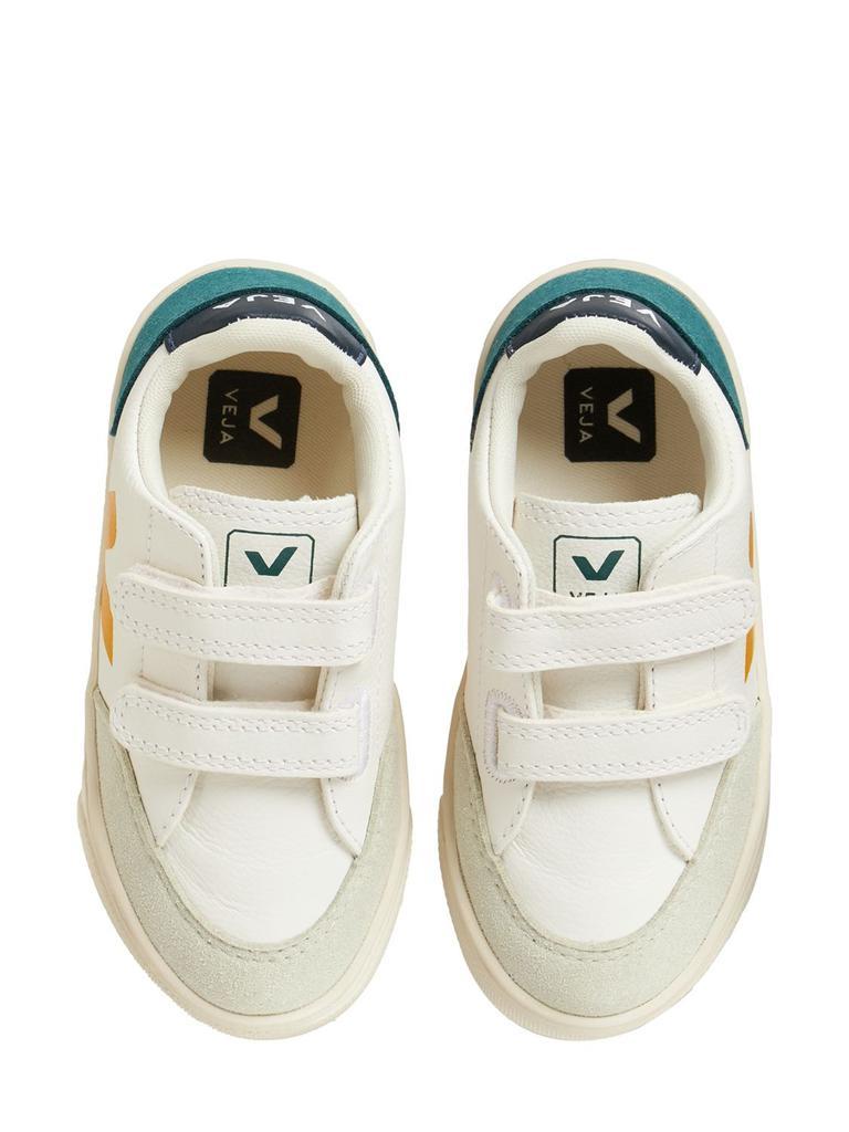 商品Veja|V-12 Chrome-free Leather Strap Sneakers,价格¥733,第1张图片