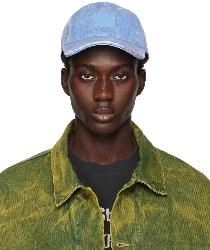 商品Acne Studios|Blue Leather Patch Cap,价格¥1417,第1张图片