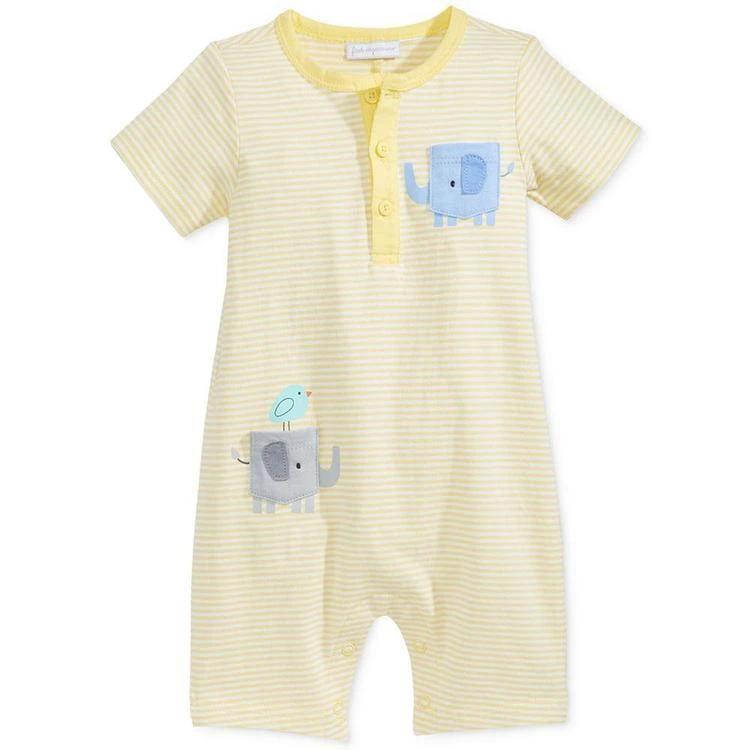 商品First Impressions|Striped Elephant Romper, Baby Boys (0-24 months), Only at Macy's,价格¥68,第2张图片详细描述