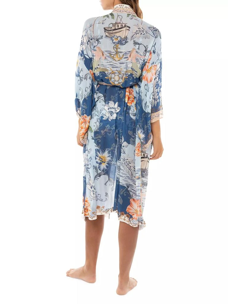 商品Agua Bendita|Debra Kai Floral Chiffon Robe,价格¥840,第5张图片详细描述