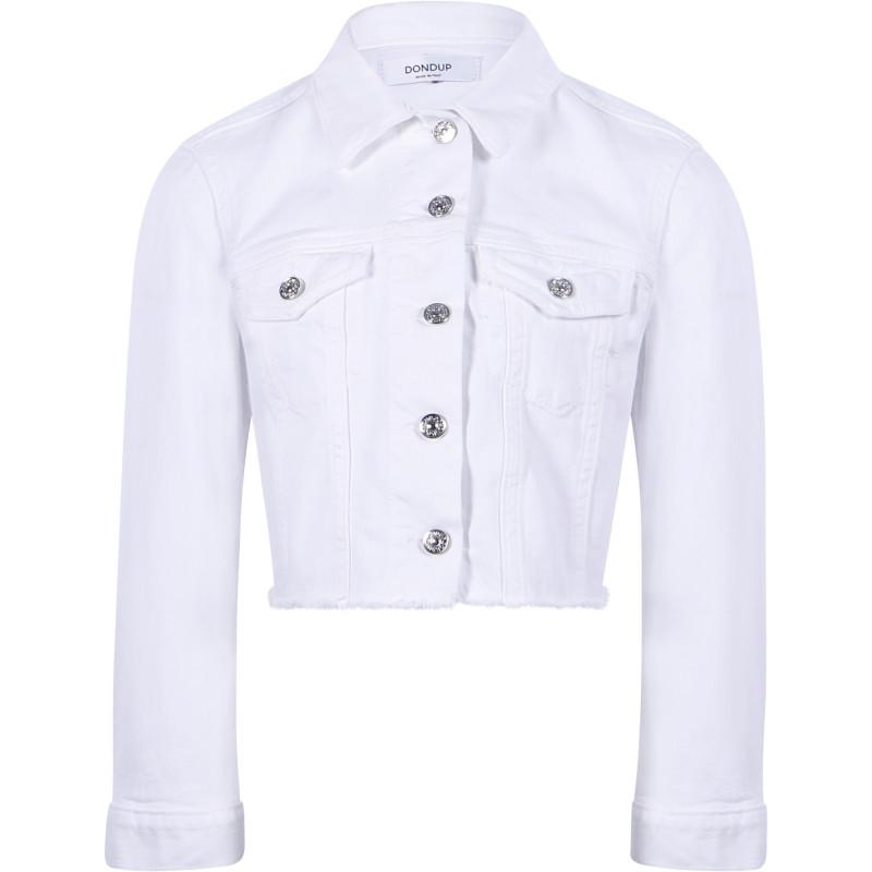 Classic denim jacket in white商品第1张图片规格展示