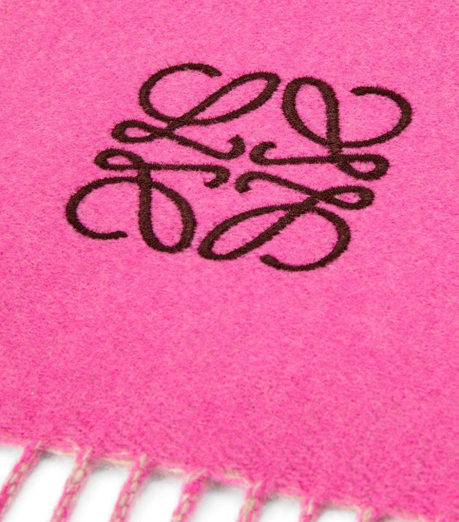 商品Loewe|Wool-Cashmere Two-Tone Anagram Scarf,价格¥2107,第7张图片详细描述