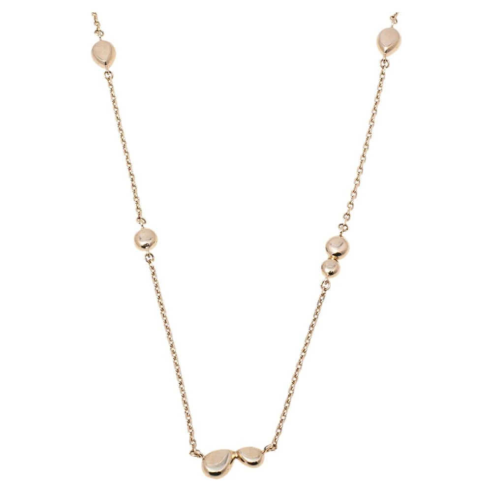 商品[二手商品] Dior|Dior Crystals Gold Tone Metal Necklace,价格¥3276,第3张图片详细描述