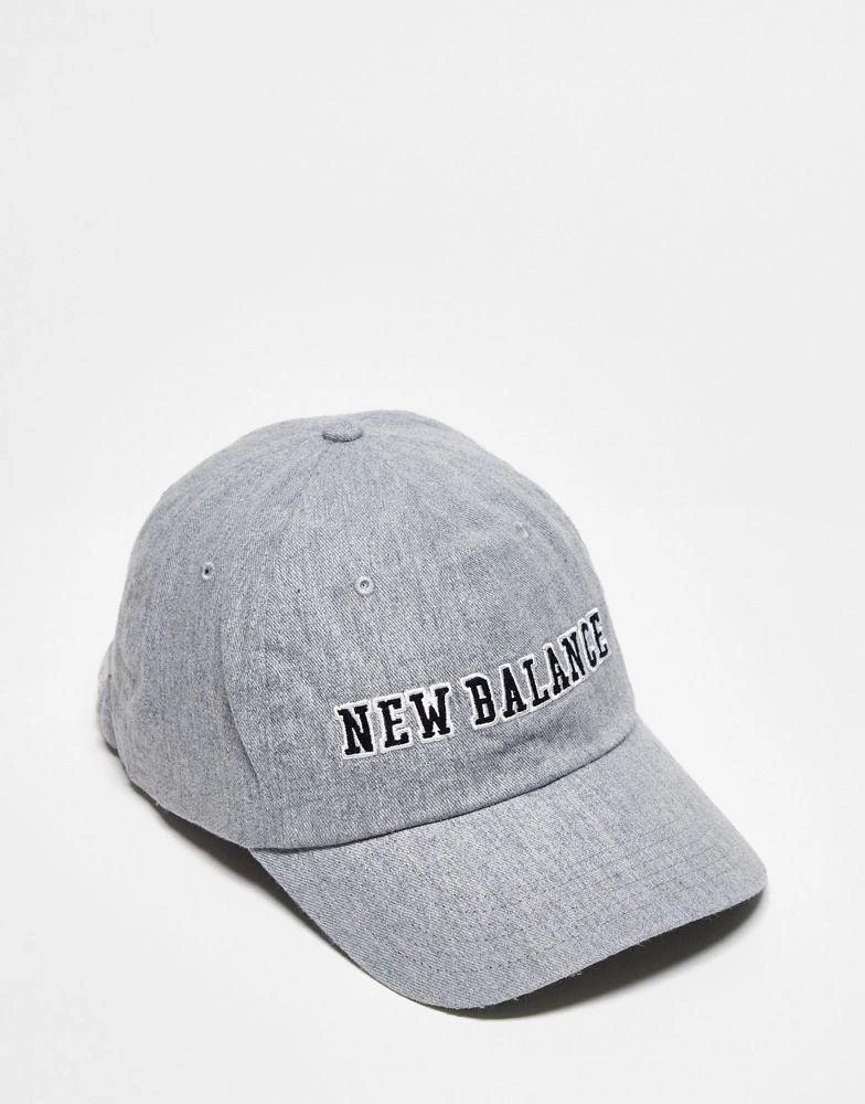 商品New Balance|New Balance collegiate logo baseball cap in grey,价格¥99,第1张图片