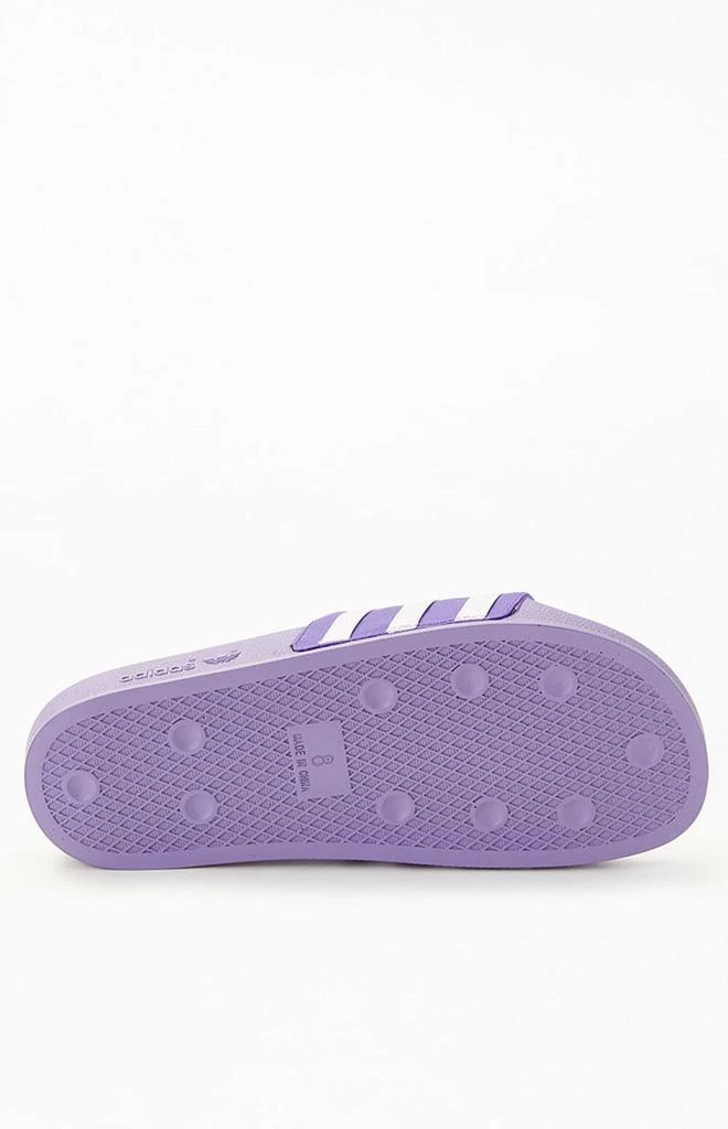 商品Adidas|Women's Purple Adilette Slide Sandals,价格¥260,第4张图片详细描述
