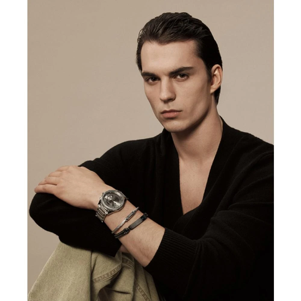 商品Calvin Klein|Men's Multifunction Silver-Tone Stainless Steel Bracelet Watch 45mm,价格¥1431,第5张图片详细描述