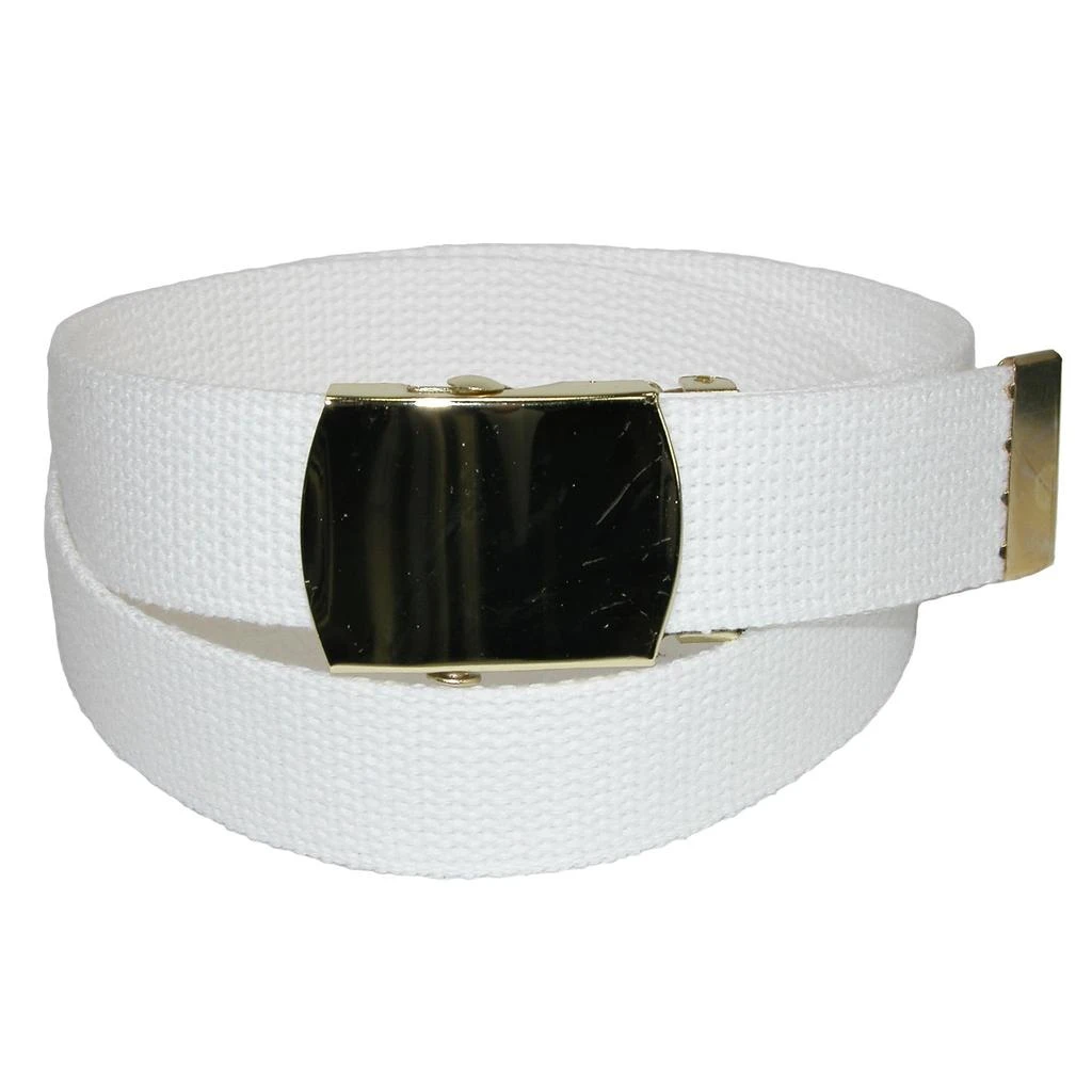 商品CTM|Kids' Cotton Adjustable Belt with Brass Military Buckle (Pack of 2),价格¥111,第5张图片详细描述