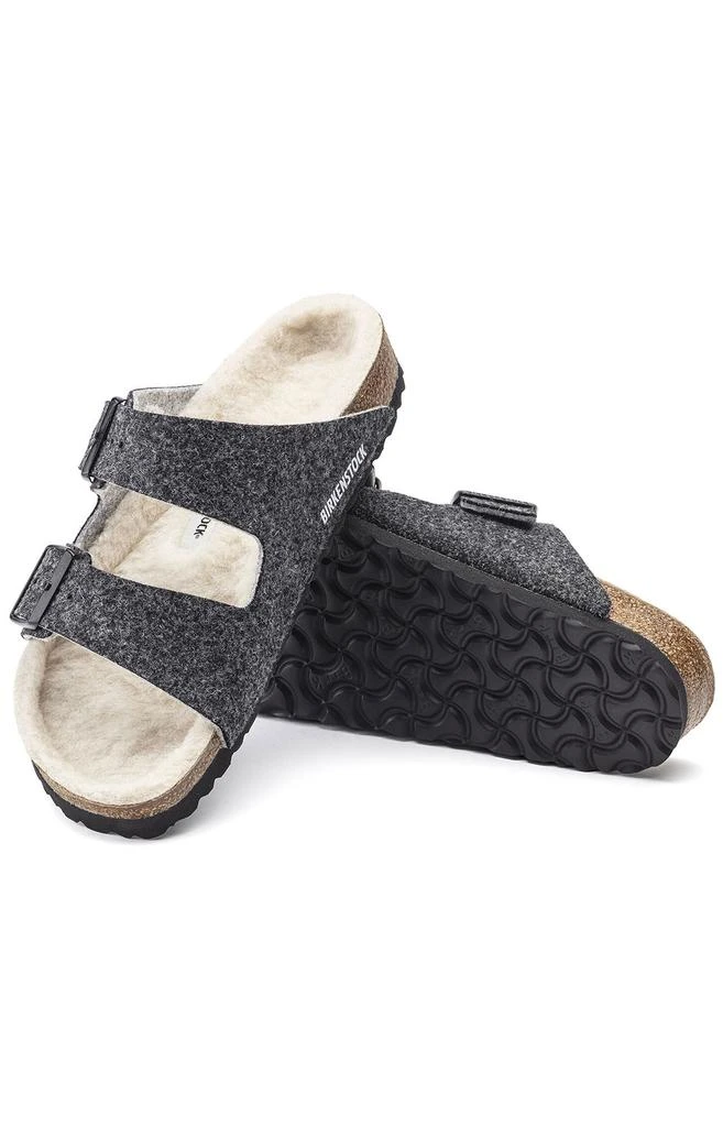 商品Birkenstock|(1021141) Arizona Wool Felt Sandals - Doubleface Grey,价格¥421,第5张图片详细描述